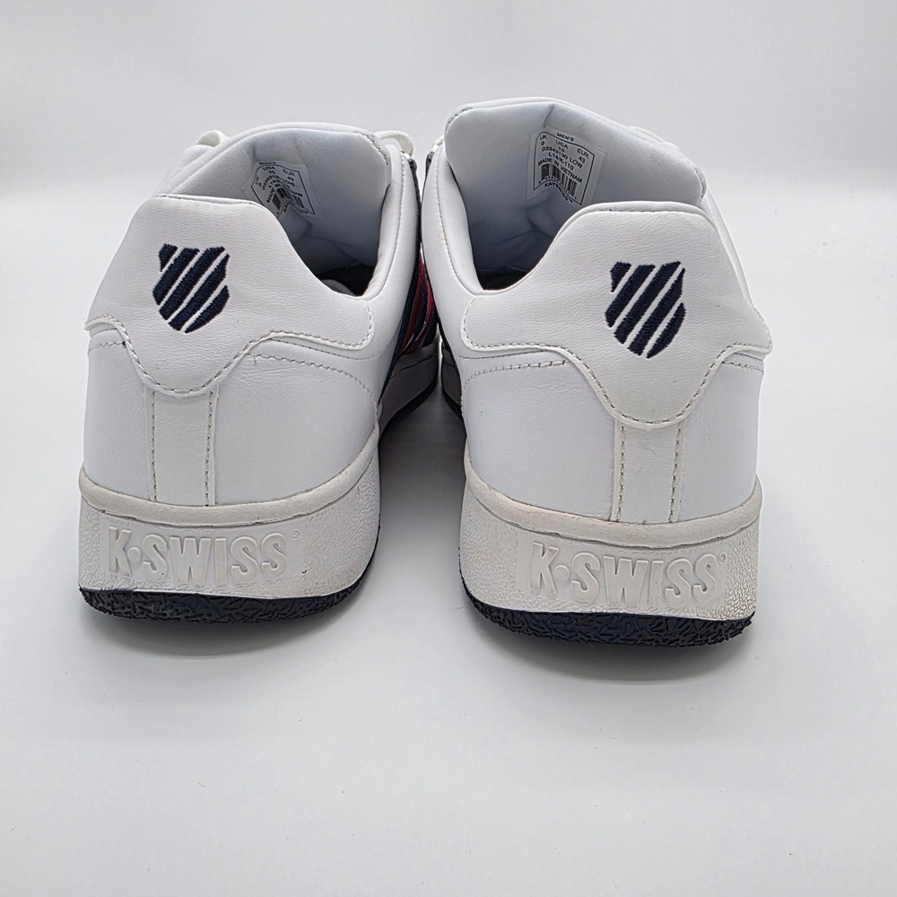 K Swiss Classic 88 White Red Blue, 03343130, Low Cut, Leather Mens Shoes Size 10 - Picture 7 of 10